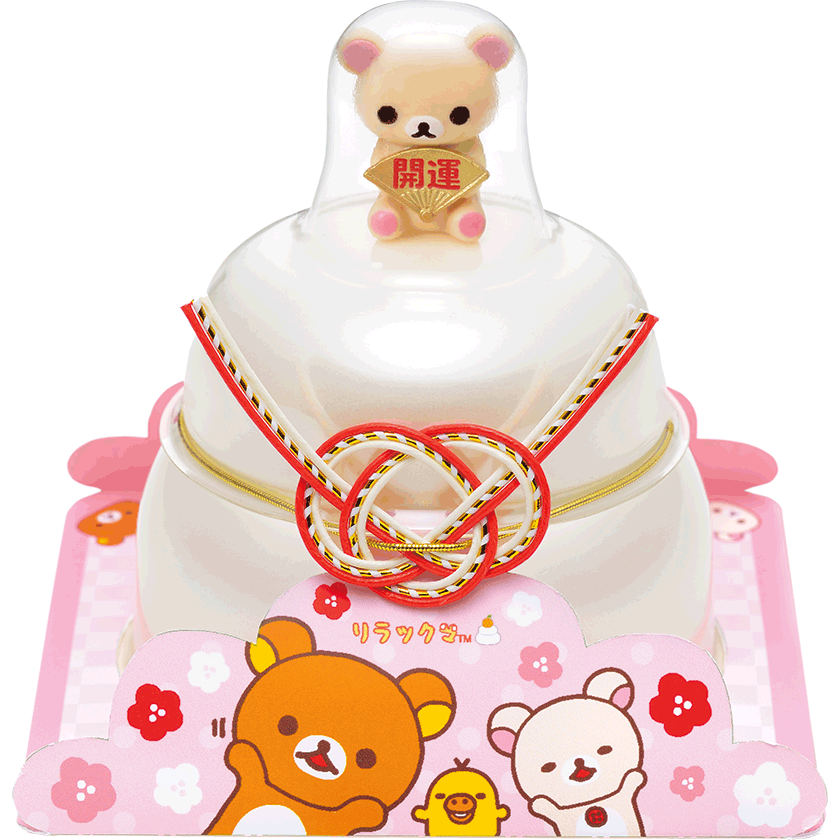 うさぎもちお鏡餅 キャラクター付 コリラックマ 株式会社うさぎもち 生切り餅 鏡餅 新潟県燕市 うさぎもちお鏡餅 キャラクター付 コリラックマ 株式会社うさぎもち 生切り餅 鏡餅 新潟県燕市